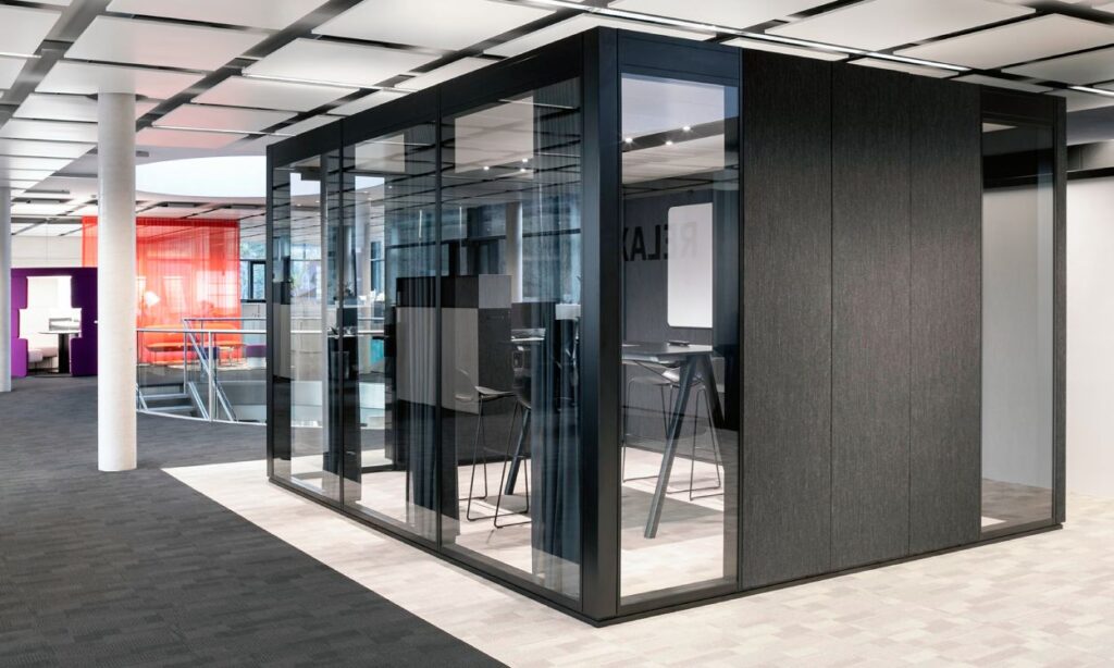 large and small office pods